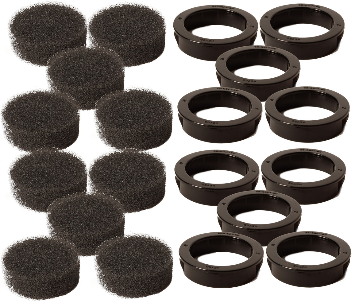 10 PK Craftsman D24233 & CAC-1373 Air Filter & Reatiner Kit Fits Black & Decker