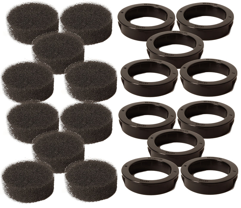 10 PK Craftsman D24233 & CAC-1373 Air Filter & Reatiner Kit Fits Black & Decker