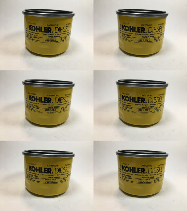 6 PK Genuine Kohler ED0021752830-S Oil Filter Cartridge Diesel Lombardini OEM