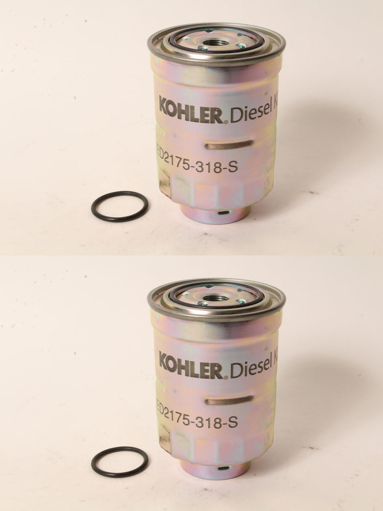 2 Pack Kohler ED0021753180-S Diesel Fuel Filter For Lombardini Denso Diesel OEM