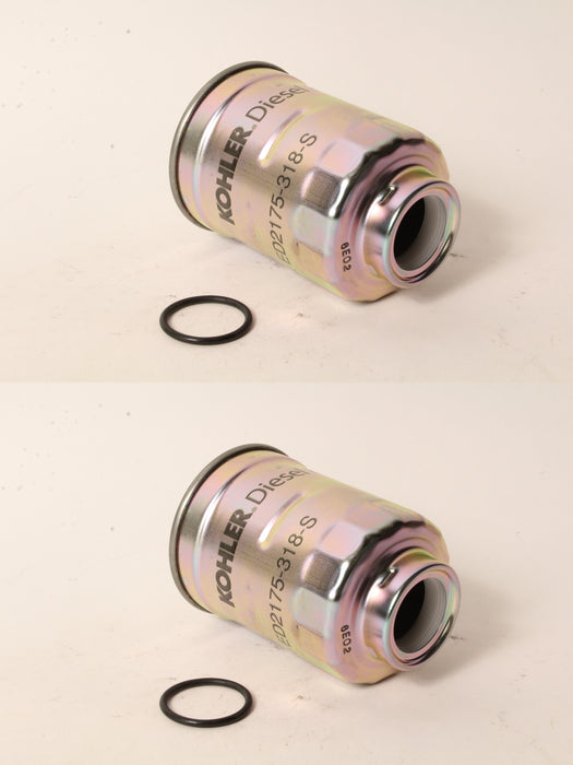 2 Pack Kohler ED0021753180-S Diesel Fuel Filter For Lombardini Denso Diesel OEM