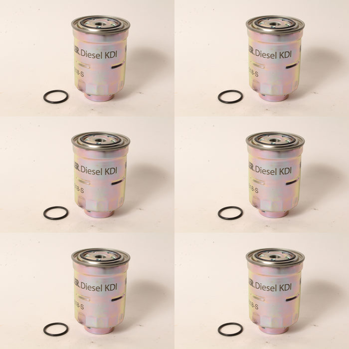 6 Pack Kohler ED0021753180-S Diesel Fuel Filter For Lombardini Denso Diesel OEM