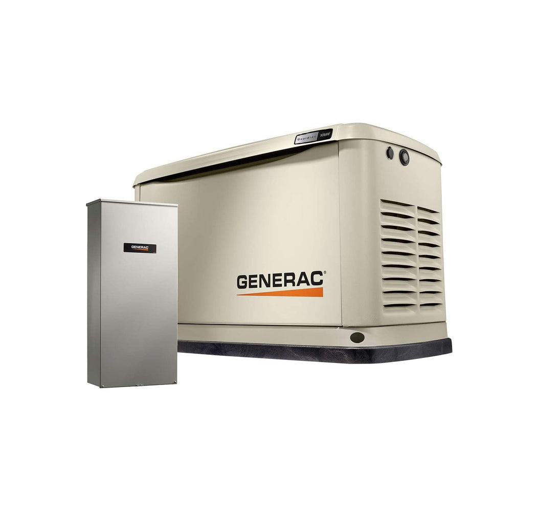 Generac G0071720 10kW Guardian Home Standy Generator w/ Transfer Switch