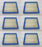 6 PK Genuine Generac G073123 Air Filter Element 073123 73123 OEM