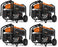 4 Pack of Generac GP8000E COsense Portable Generators Electric Start PowerRush