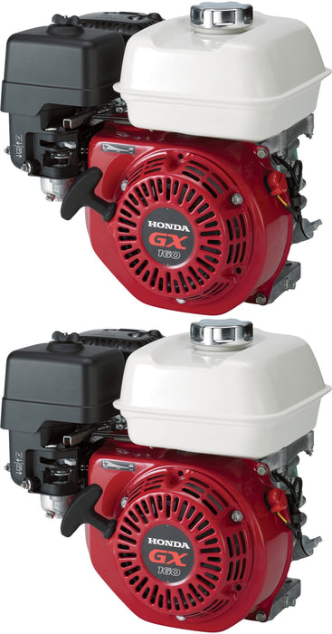 2 Pack Honda GX160UT2QX2 Horizontal Engine 163cc 3/4in. x 2 7/16in. Shaft