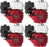 4 Pack Honda GX160UT2QX2 Horizontal Engine 163cc 3/4in. x 2 7/16in. Shaft