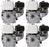 4 Pack Honda GX160UT2QX2 Horizontal Engine 163cc 3/4in. x 2 7/16in. Shaft