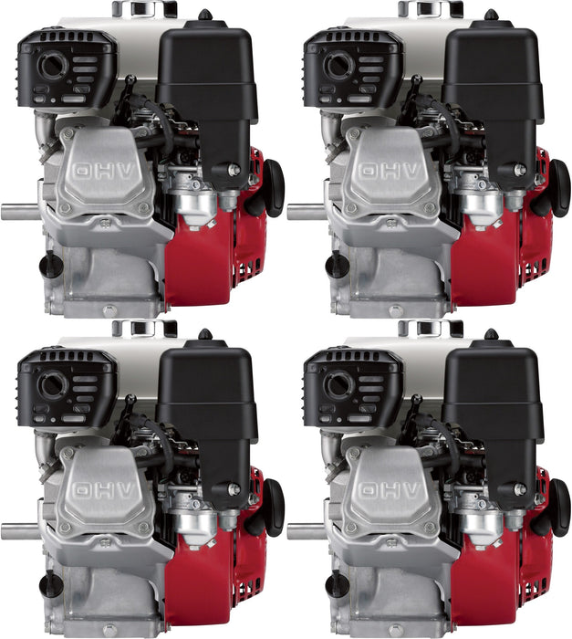4 Pack Honda GX160UT2QX2 Horizontal Engine 163cc 3/4in. x 2 7/16in. Shaft
