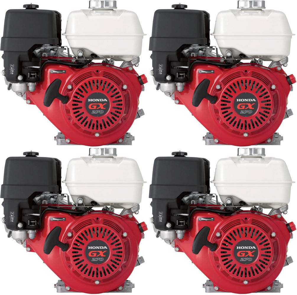 4 Pack Honda GX270UT2QA2 Horizontal Engine 270cc  1in. x 3 31/64in. Shaft