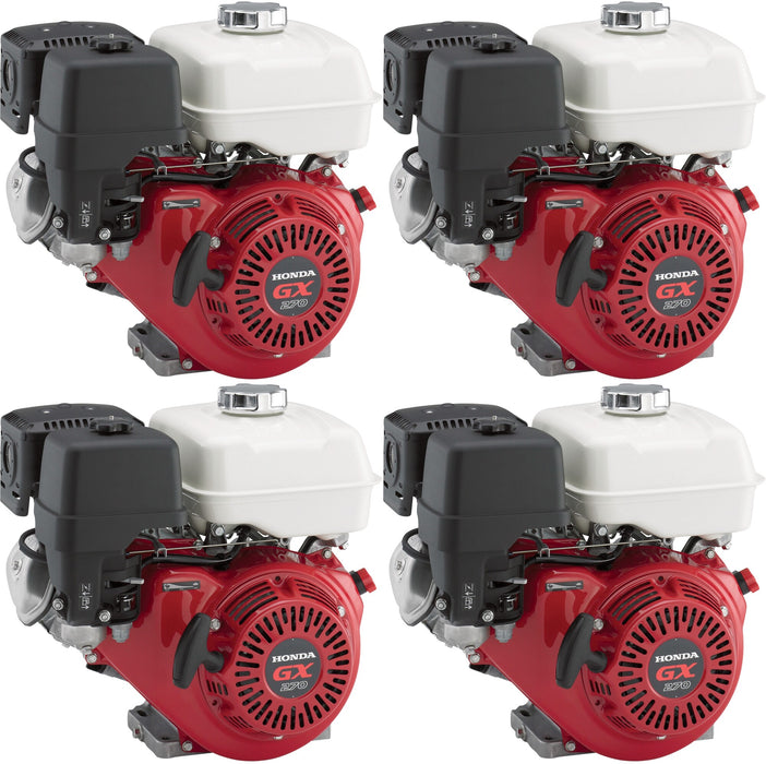 4 Pack Honda GX270UT2QA2 Horizontal Engine 270cc  1in. x 3 31/64in. Shaft