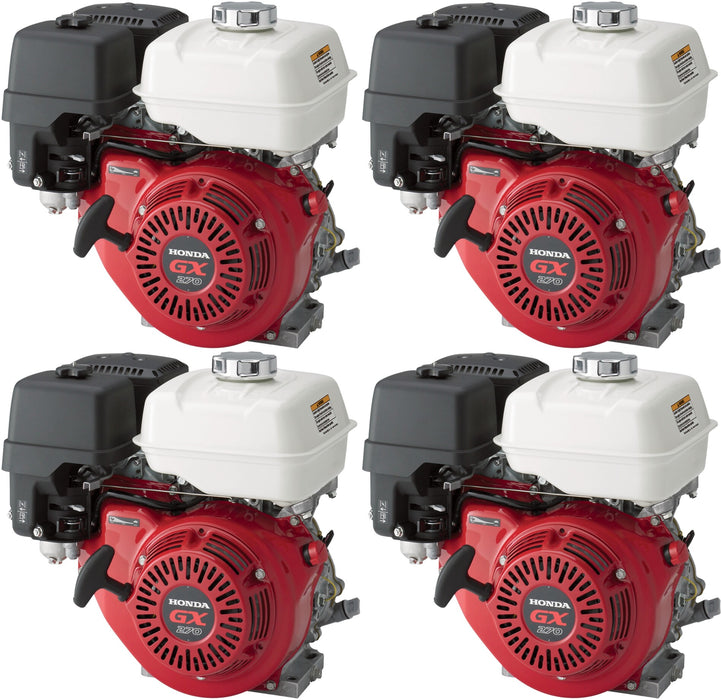 4 Pack Honda GX270UT2QA2 Horizontal Engine 270cc  1in. x 3 31/64in. Shaft