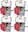 4 Pack Honda GX270UT2QA2 Horizontal Engine 270cc  1in. x 3 31/64in. Shaft