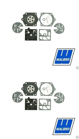 2 Pack Genuine Walbro K10-HDC Carburetor Repair Rebuild Kit Fits HDC Series