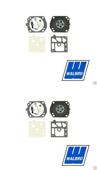 2 Pack Genuine Walbro K22-HDA Carburetor Repair Rebuild Kit Fits HDA Series OEM