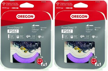 2 Pack Oregon PS62 PowerSharp® Chain and Stone 18"