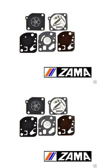 2 Pack Genuine Zama RB-48 Carburetor Repair Kit Fits C1U McCulloch Echo RB48