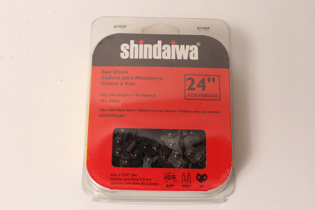 Genuine Shindaiwa S72LPX81CQ 24" 3/8" .050" 81 DL Saw Chain Loop OEM