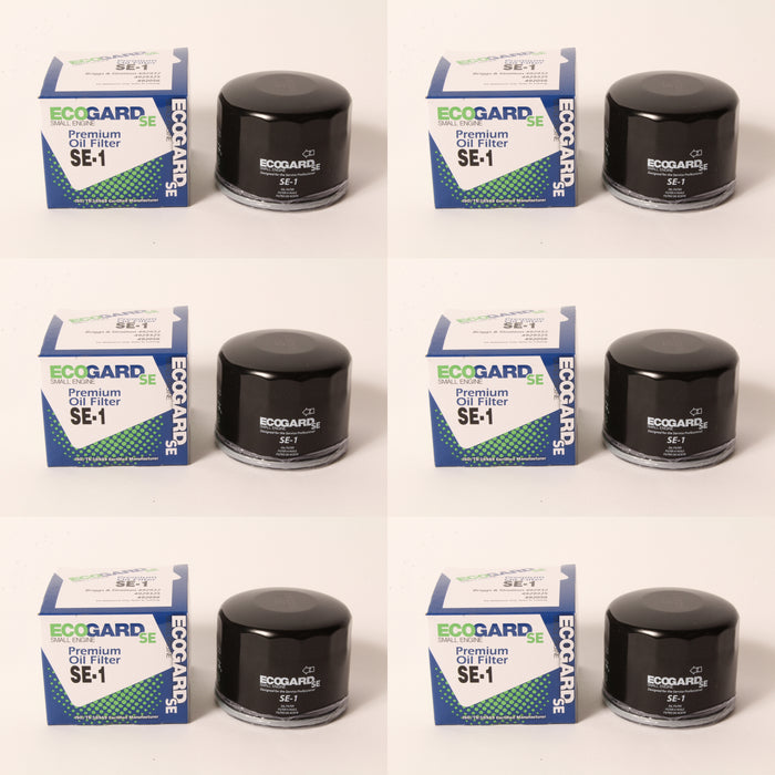 6 Ecogard SE-1 Oil Filters For Kawasaki 49065-7007 49065-0721 B&S 492932 696854