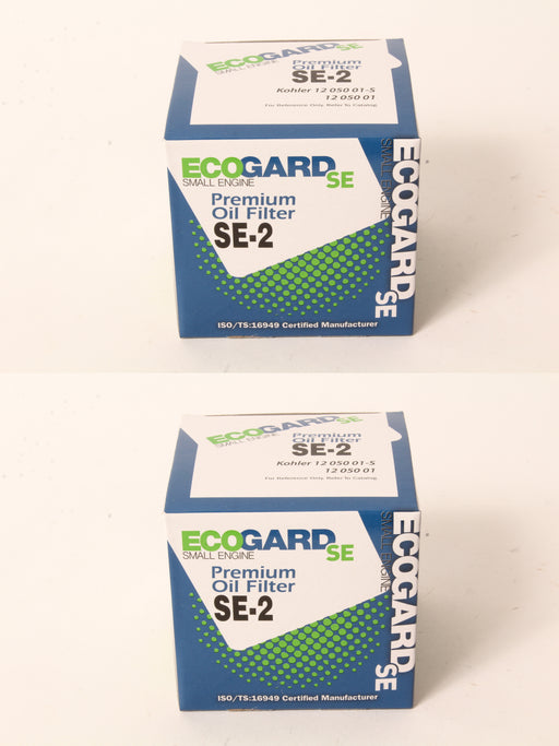2 PK Ecogard SE-2 Oil Filter Fits Kohler 12-050-01-S Rotary 7916 12862