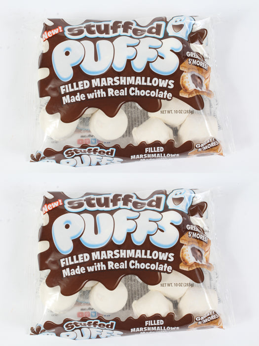 2 Pack Stuffed Puffs Chocolate Filled Marshmallows