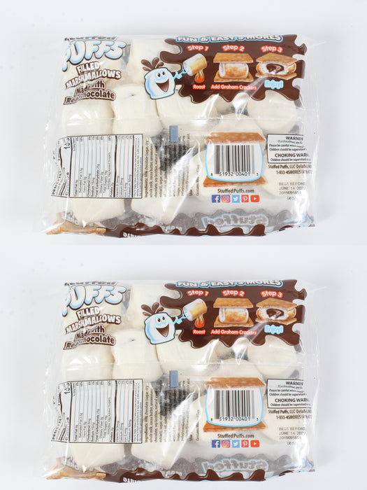 2 Pack Stuffed Puffs Chocolate Filled Marshmallows