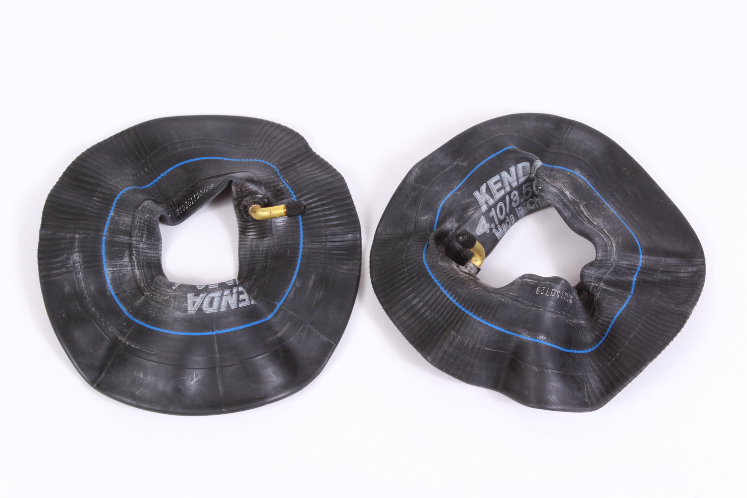 2 Pack Martin Wheel T354 410/350-4 Inner Tube TR87 90° Bent Valve 410x350-4