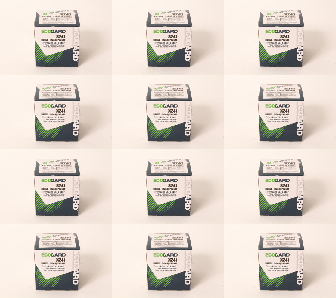 12 PK Ecogard X241 Oil Filter Fits Kohler 52-050-02-S Rotary 5909 12863 6677