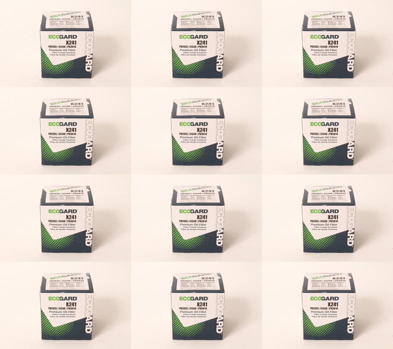 12 PK Ecogard X241 Oil Filter Fits Kohler 52-050-02-S Rotary 5909 12863 6677
