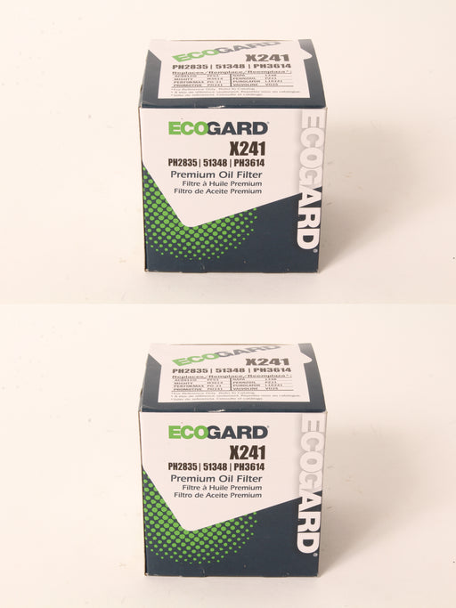 2 PK Ecogard X241 Oil Filter Fits Kohler 52-050-02-S Rotary 5909 12863 6677