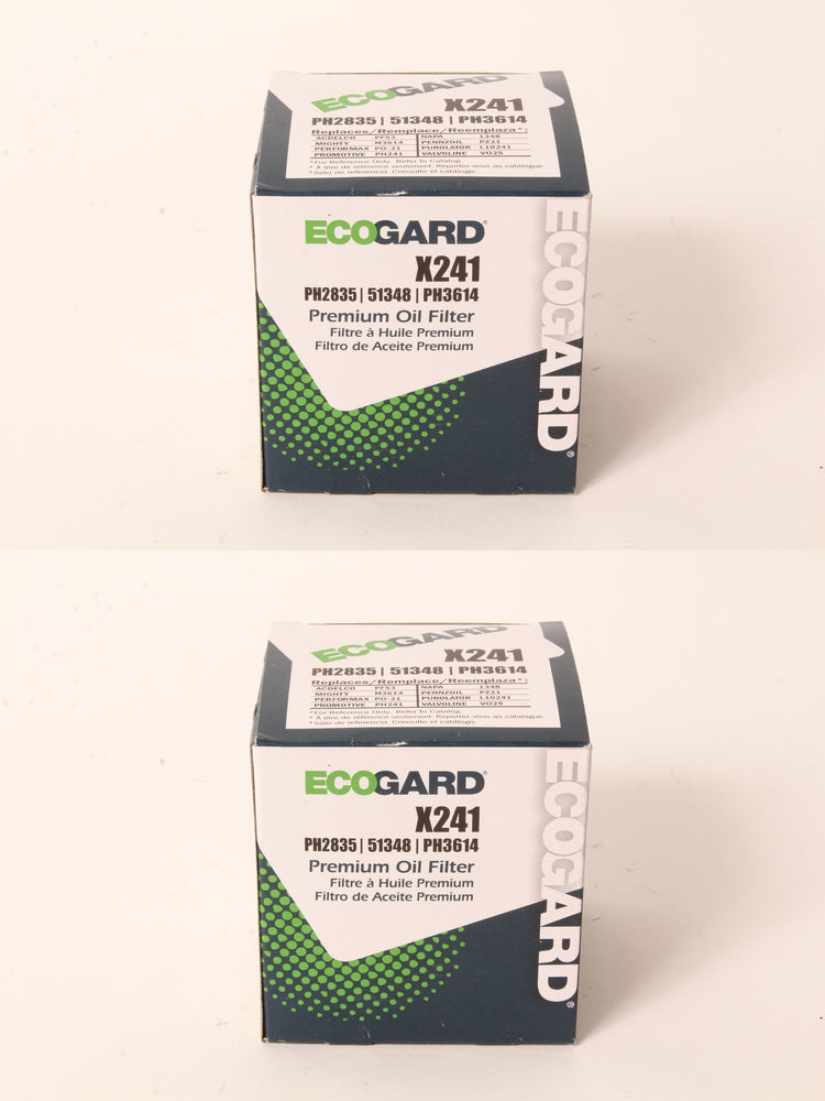 2 PK Ecogard X241 Oil Filter Fits Kohler 52-050-02-S Rotary 5909 12863 6677