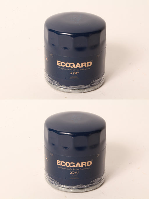 2 PK Ecogard X241 Oil Filter Fits Kohler 52-050-02-S Rotary 5909 12863 6677