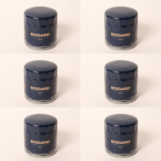 6 PK Ecogard X241 Oil Filter Fits Kohler 52-050-02-S Rotary 5909 12863 6677