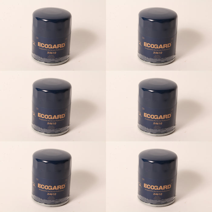 6 PK Ecogard Oil Filter Fits Honda 15400-PLM-A02PE Rotary 13237