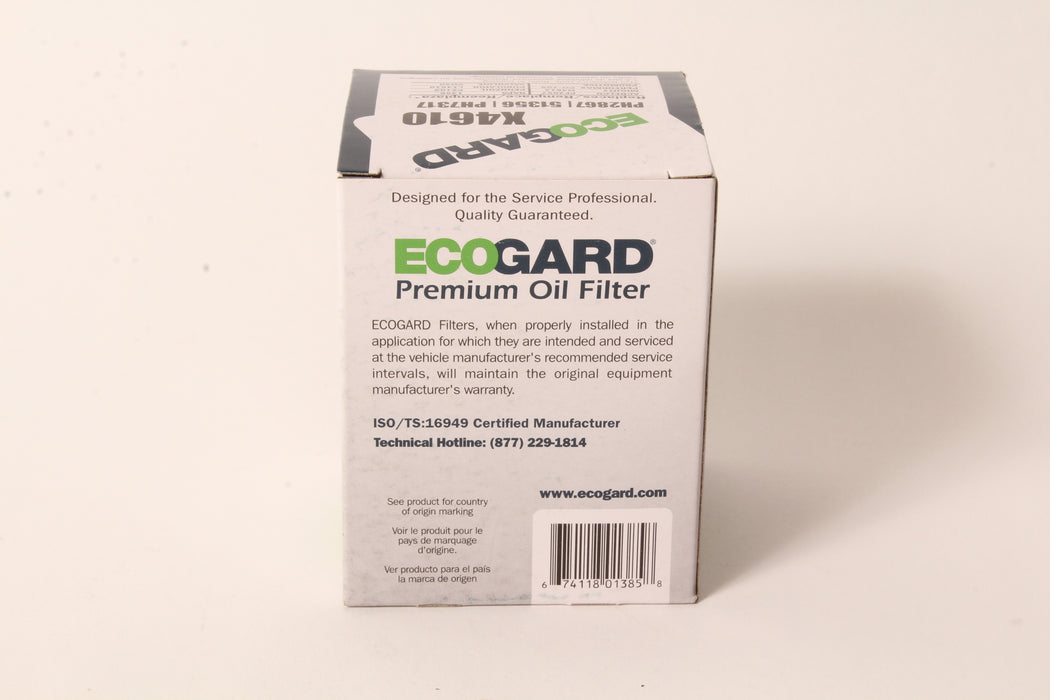 Ecogard Oil Filter Fits Honda 15400-PLM-A02PE Rotary 13237